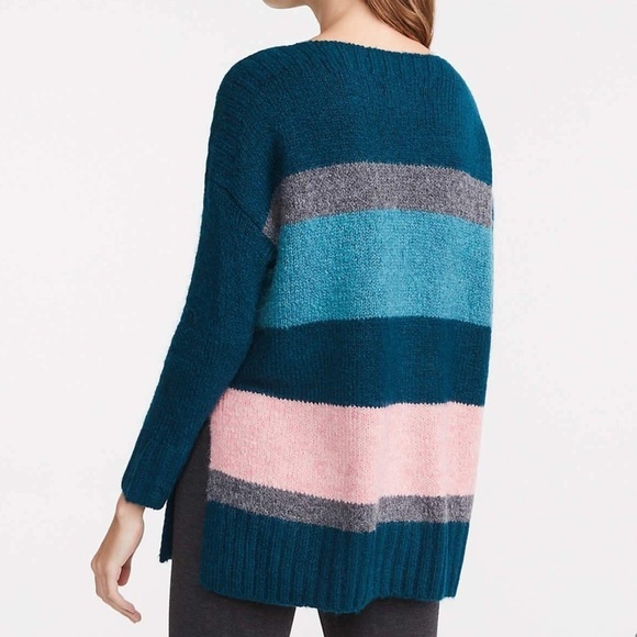 NWT L&G Oversized Striped Sweater - Picture 2 of 8